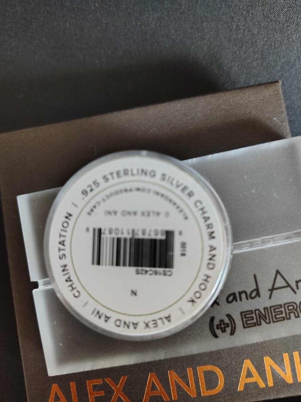 Alex and Ani Sterling Silver Initial N Charm  907 - Picture 2 of 3